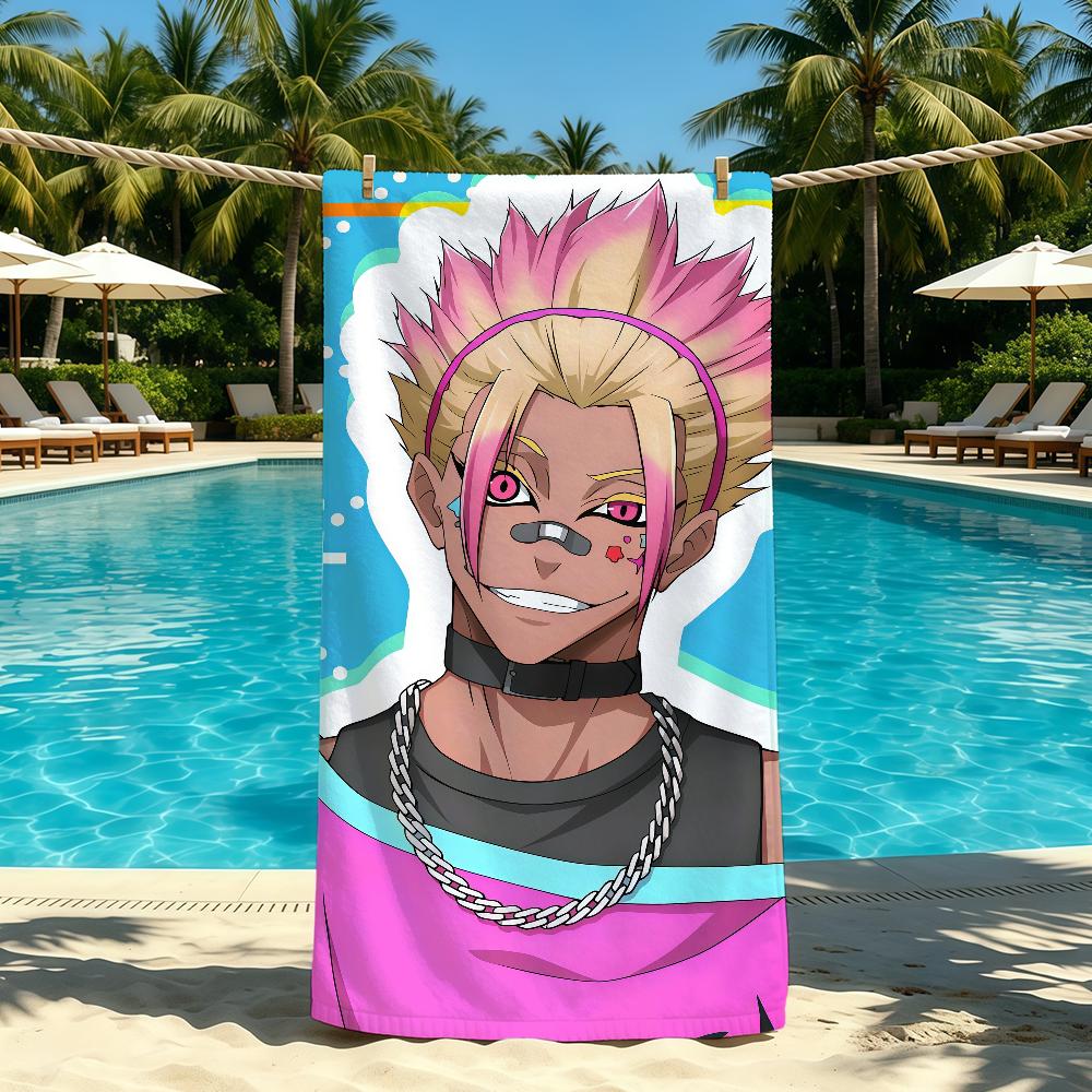 Anime S-Shidou R-Ryusei Towel For Outdoor Camping Beach Towel Super Absorbent Quick-Drying Summer Towel
