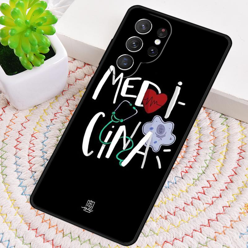 

Nurse syringe heartbeat Medicine Silicone Phone Case For Samsung Galaxy note 10 pro S26 S25 S24 S23 S22 S21 Plus Ultra Cover Galaxy S23 Ultra
