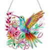 Acrylic Hummingbird Butterfly Dragonfly Diamond Painting Hanging Ornaments Kit Rhinestone Diamond Art Window Pendants for Adults