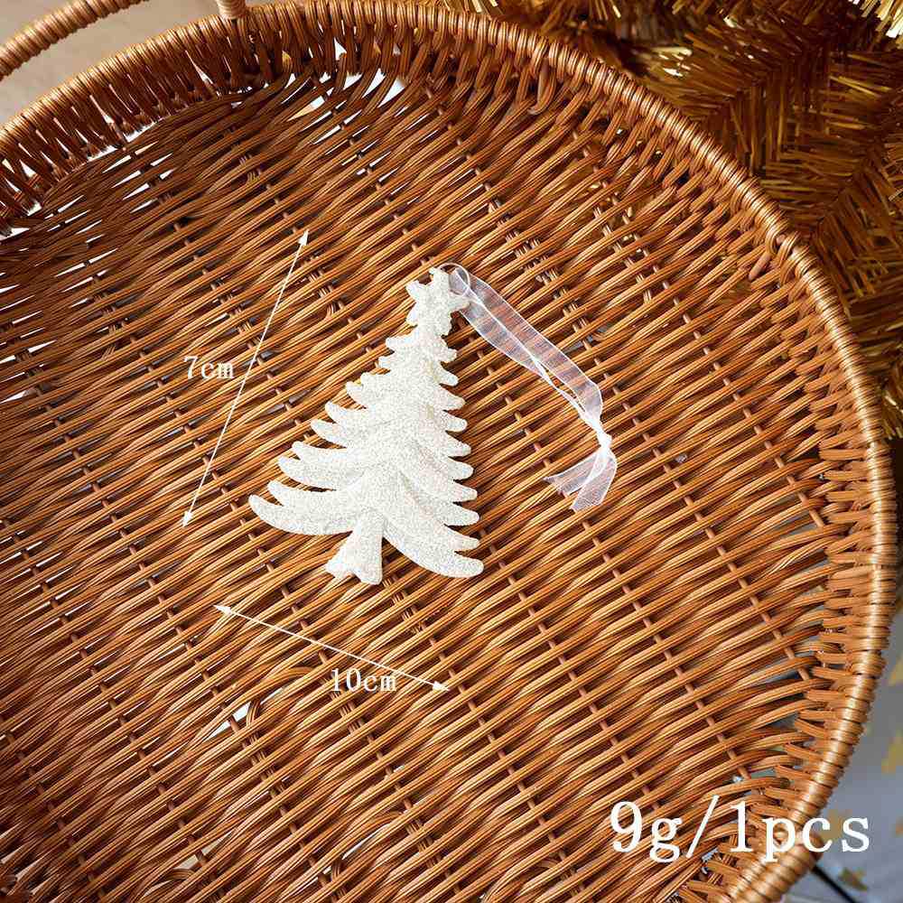 Creative Christmas Tree Ornaments: Angels, Carriages, Stars, Snowflakes & Glittered Pendants.