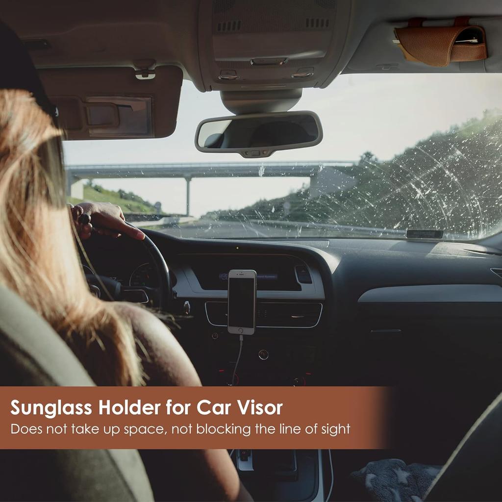 1pc Universal Anti-Slip Sun Visor Clip, for Eyeglasses, Cards, Tickets, Car Dashboard Organizer & Accessory Holder