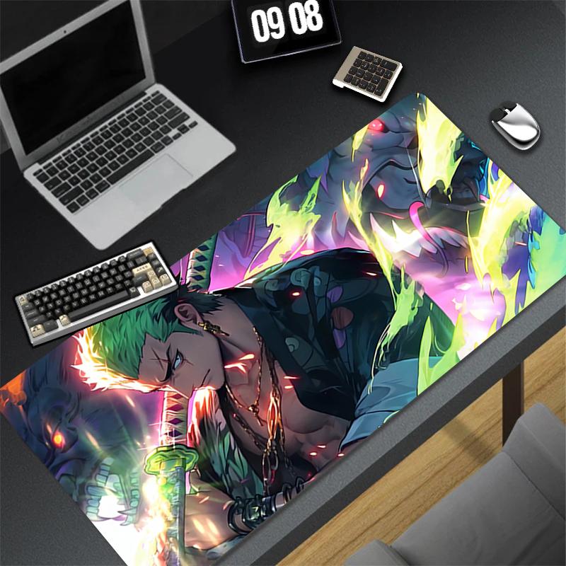 Mousepad Pattern Game Pad HD Rubber Mouse Pad PC Accessories Desk Mat Non Slip Office Table Mat Oone Ppiece Zoro Keyboard Pad