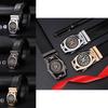 Minimalist True Leather Belt With Compass Alloy Automatic Buckle For Business And Casual Style