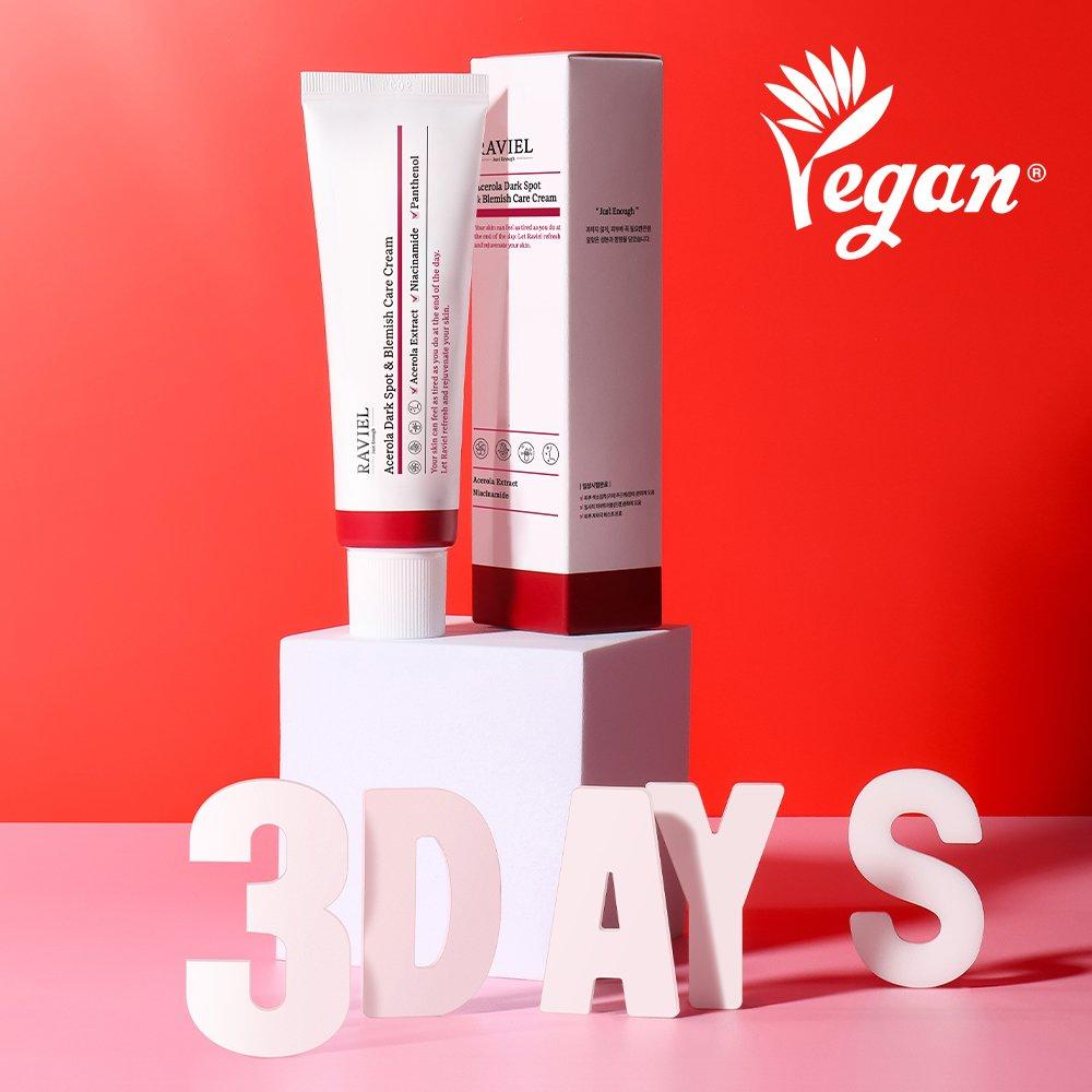 Improvement Vegan Certified Wrinkle Whitening Functional Acerola Blemish and Spot Care Cream 50ml x 1