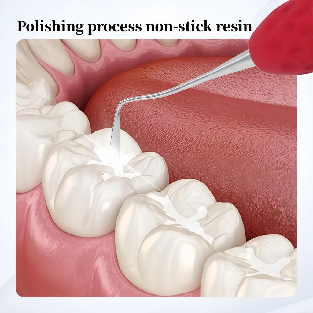 1Pc Dental Resin Filler Aesthetic Restoration Knife Silicone Handle Germany Steel Dentistry Tools for Dentists