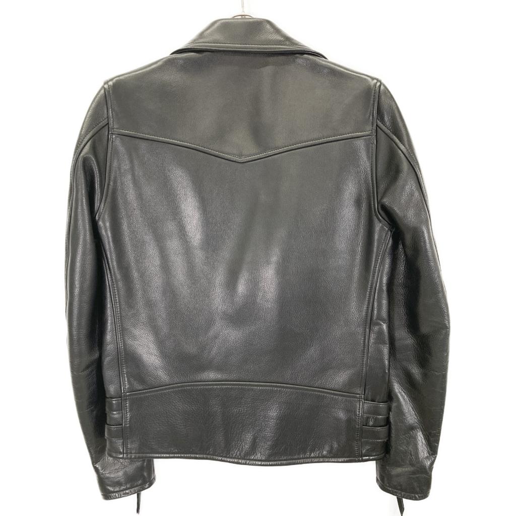 Y'2 LEATHER Black Calfskin Double Rider's Jacket Jacket 40 blackUsed