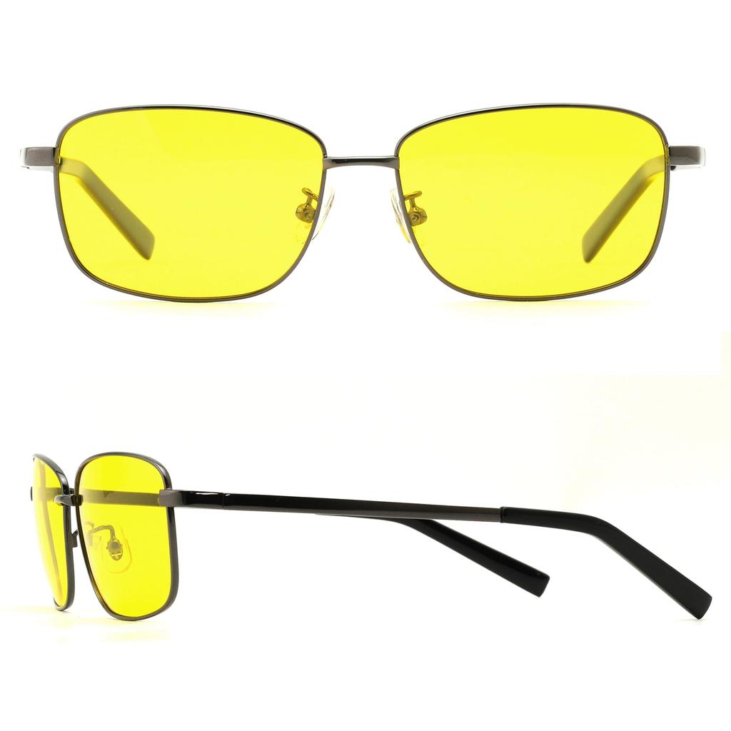 [EYE WAVE] Sunglasses for Night Driving: For protection against nighttime glare  Nighttime use  MorningEvening  Twilight  Night fishing. Mildly