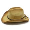 British Jazz Retro Western Cowboy Straw Hat Outdoor Casual Sun Protection Hat