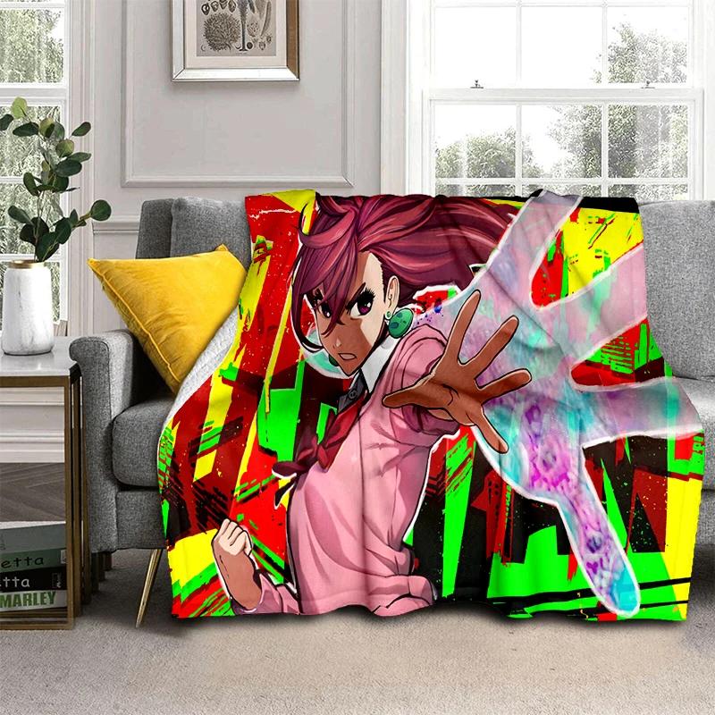 DAN DA DAN 29 Style Cartoon Anime Blanket,Soft Throw Blanket for Home Bedroom Bed Sofa Picnic Travel Office Cover Kid Gift HD