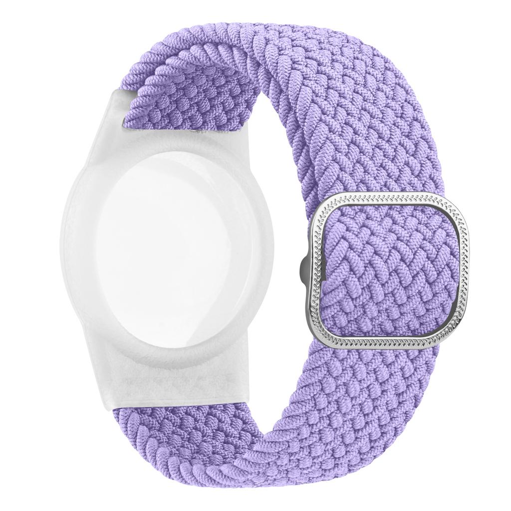 Elastic Braided Kids Wristband Case For Apple AirTags Anti-Scratch Cover Solo Loop for Airtag GPS Tracker Holder Watch Bracelet