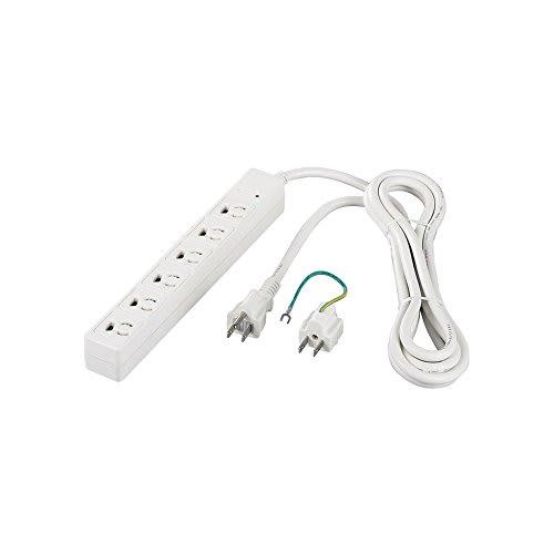 BUFFALO 3pinový napájecí kohoutek 6 portů Magnet Ochrana před bleskem 3m Bílá BSTAPMS3630WH