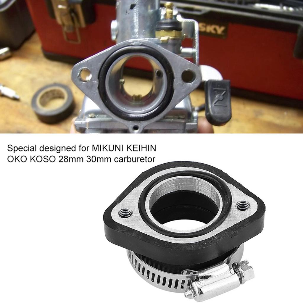 Motorcycle Carburetor Rubber Intake Manifold Joint Boot Fit for VM24