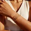 Simple Minimalist Stackable Chain Bracelet for Women,Snake Box Rope Cable Link Bracelet Waterproof Dainty Hand Jewelry Gift