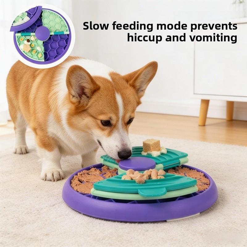 Pet Intelligence Slow Eating Device - Dog Interactive Toy - Anti-Choking Training Feeding Tray - Pet Supplies