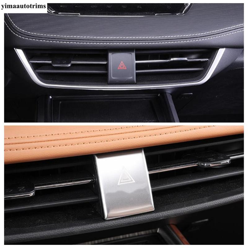 For Haval Jolion - 2024 Accessories Car Dashboard Center Air Conditioner AC Outlet Vent Warning Lamp Light Panel Cover Trim