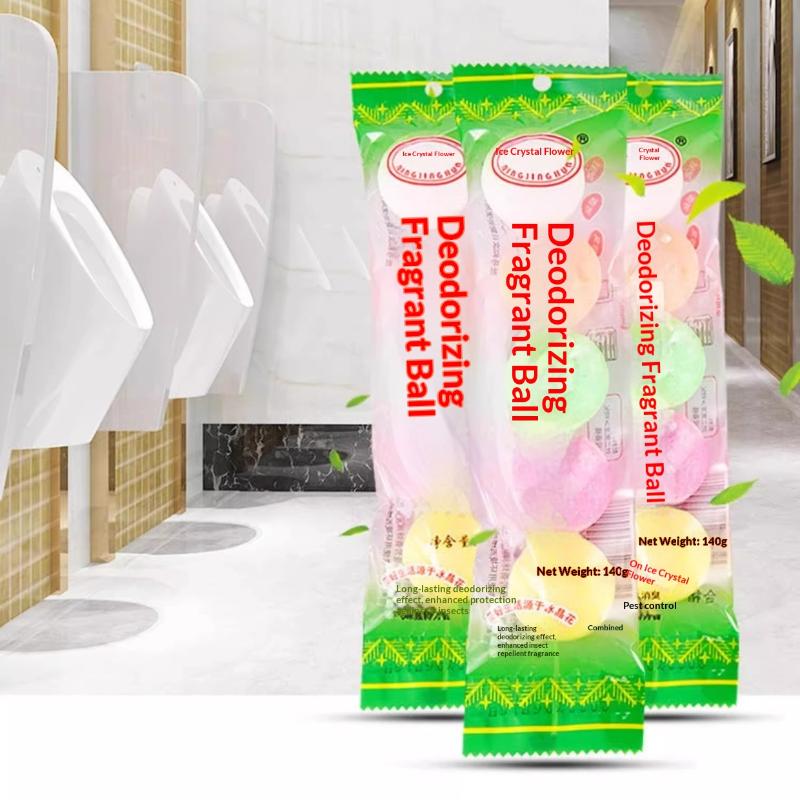 10 ks Vonné kuličky do světlíku do pisoáru Bazénová Aromaterapie Toaletní Esenční Koule Barevná Citronově Vonící Toaletní Eva Deodorační Koule