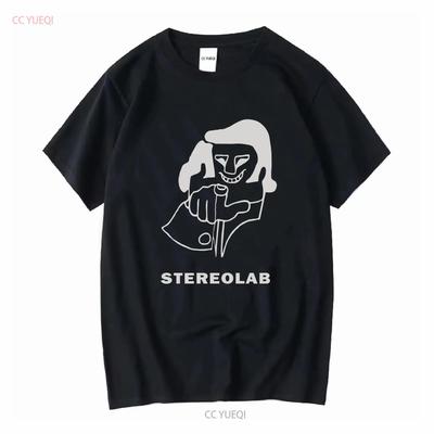 Nueva camiseta de Stereolab manga corta talla completa SP8454 manga larga o mangas vintage Lavada Top Para Uso Diario gráfico Elegante