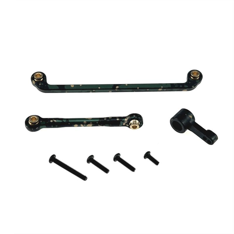 1/18 RC Car Metal Upgrade: Front Axle, Steering Tie Rod, Servo Arm.