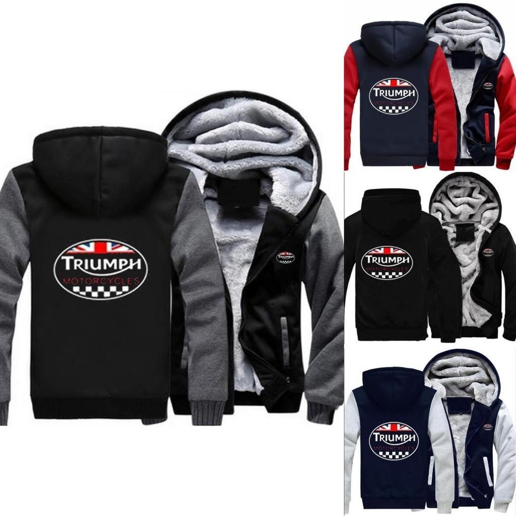 Triumph Hoodies Sweatshirts Fashionable Warm Winter Jacket Coat With Thicken Zip Cardigan