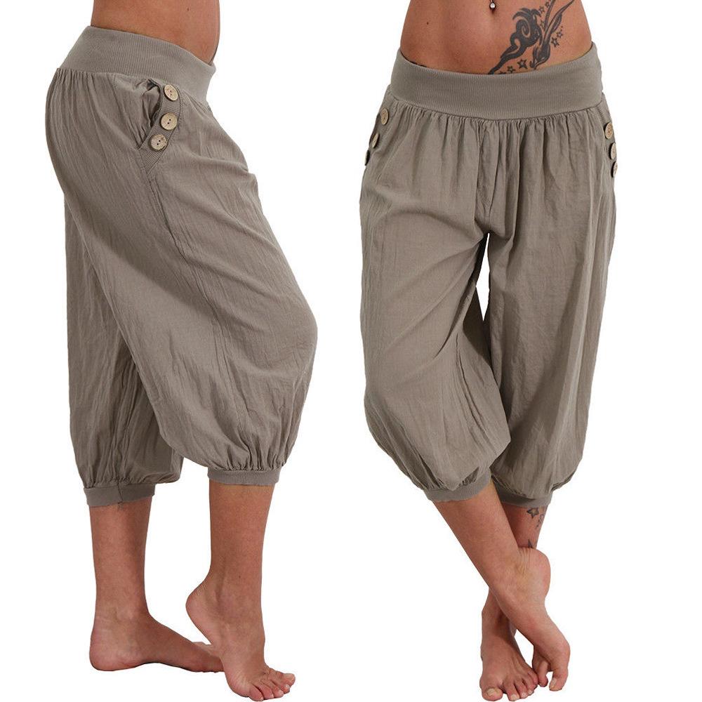 2018 Summer Aladdin Plus Size Casual Pants for Women