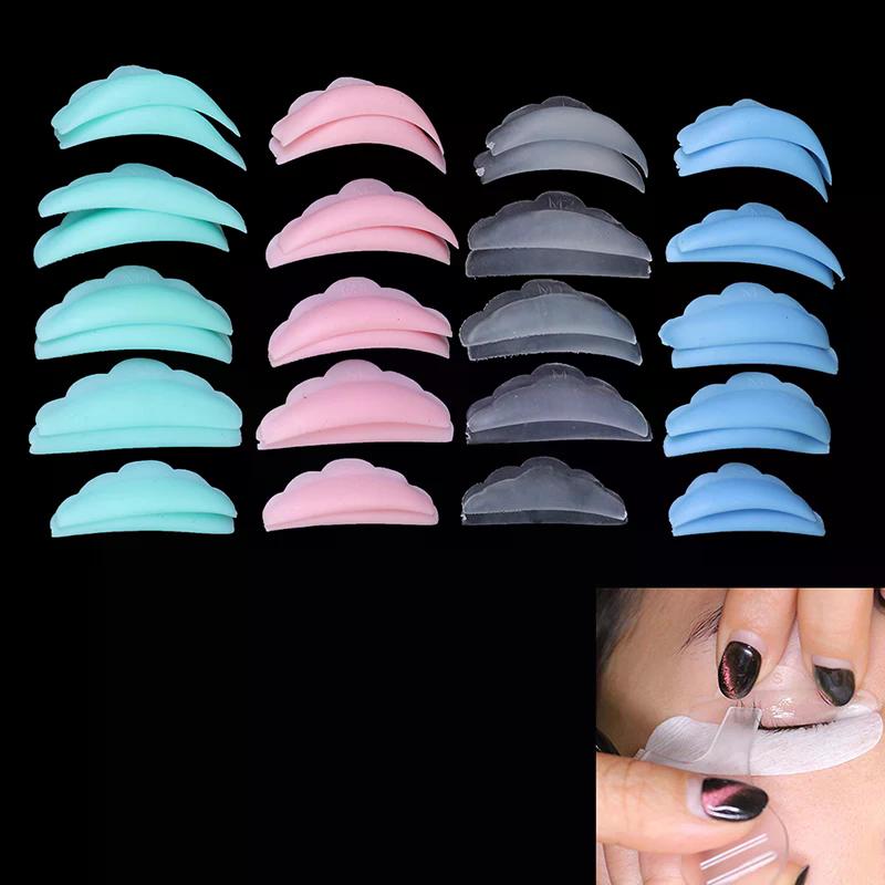 10 stuks Set Siliconen Wimperpermanent Pad Recycling Wimperbeschermer Lifting Schattige Krultangen