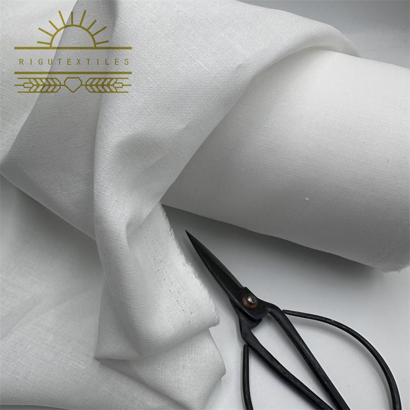 EcoFriendly Blended Linen Cotton Fabric for Garments and Home Textiles
