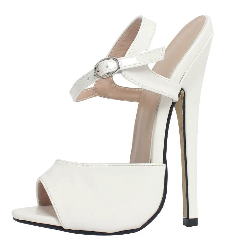 18 cm/7 Zoll High Heel Sandalen Frauen Sexy Knöchel Riemen Dünne Sommer Sandalen Mode Party Prom Schuhe