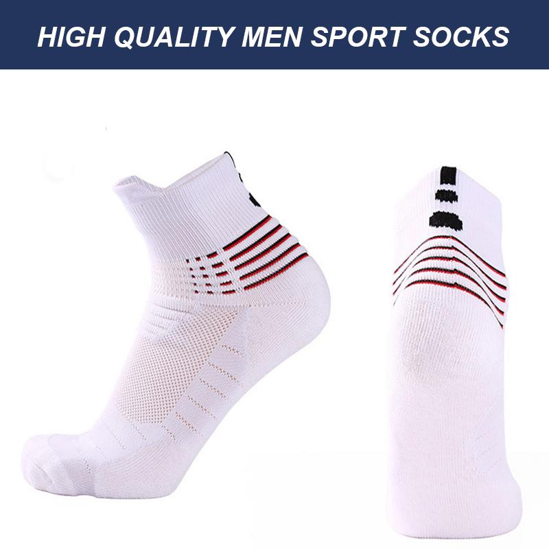 Ανδρικές αθλητικές κάλτσες υψηλής ποιότητας Βαμβακερά παπούτσια μπάσκετ για υπαίθρια αναψυχή Αντιολισθητικά ανδρική κάλτσα 3 ζεύγη με απορρόφηση κραδασμών