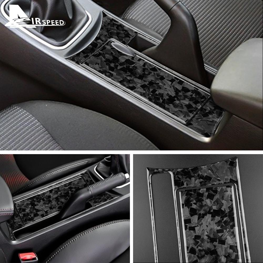 Real Carbon Fiber Car Water Cup Holder Cover Panel Sticker for Mazda 3 2010 2011 2012 2013 Trim Interior Car Styling Accessories