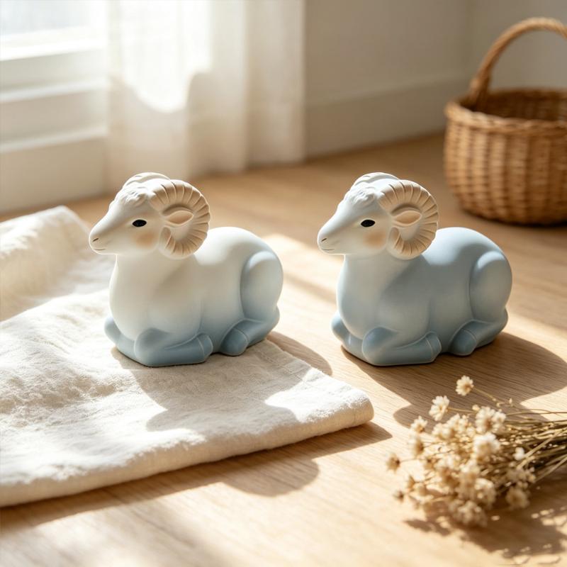 Lying Sheep Shaped Silicone Craft Mold Easy Demold Non-Stick for DIY Home Desktop Decor Soap Candle Resin Making