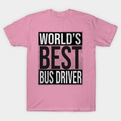 T Shirt Women Worlds Best Bus Driver Harajuku Print Kawaii Tshirt Summer Short Sleeve Female T-Shirt Top Tee