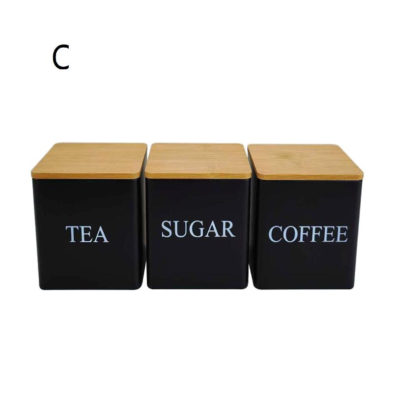 3 Stück 1L Kaffeebohnen Vorratsdosen Tee Zucker Vakuumversiegelte Gläser Eisen Vorratsdosen Hitze Küche Creme Dose Luftdichter Deckel