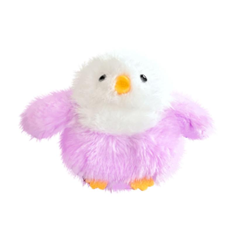 Creative Parrot Sparrow Bird Pendant Plush Toy Doll Keychain With Ring Bell