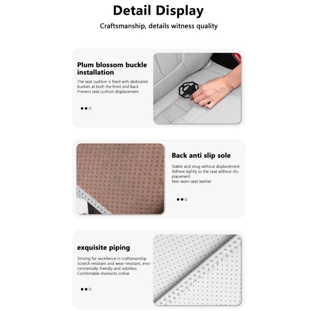 Leg Support Pads Car Seat Leg Support Extension Leather Seat Padding Mat Cover Automobile