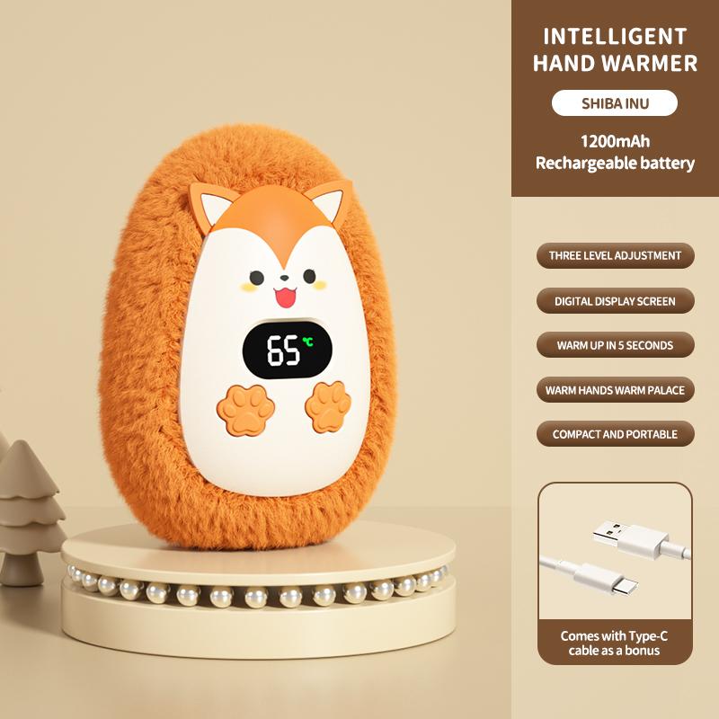 Plush Mini Portable Hand Warmer 3‑Speed Smart Temp Control Long Battery Life Winter Heater