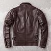Casual Echtes Rindsleder Echtes Leder Jacke Männer Schlanke Herren Kleidung Frühling Herbst Herren Kuh Kleidung