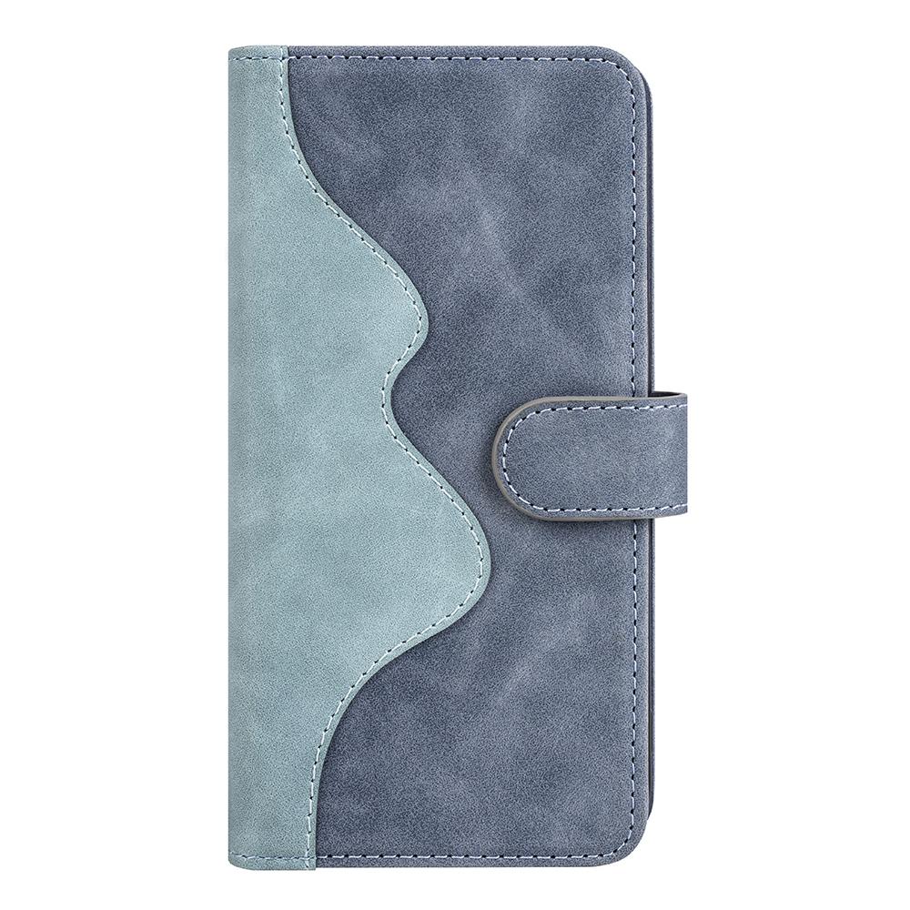 For Google Pixel 7a Leather Wallet Shockproof Phone Cover Dual Color Splicing Flip Stand Case