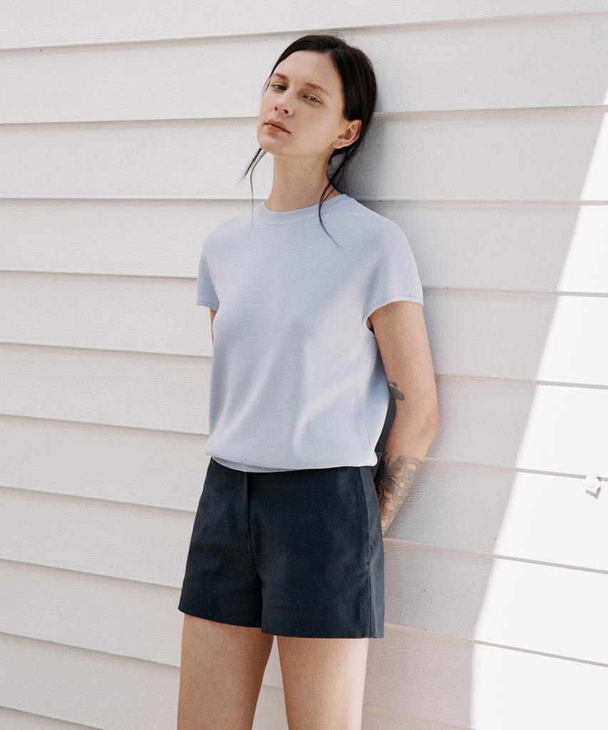 Aesmoeo Lea Dolman Sleeve Knit (Soft Blue)