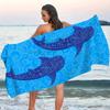1 Walhai Schnelltrocknendes Handtuch Einseitig Weiche Mikrofaser Schnelltrocknendes Strandhandtuch für Pool Strand Schwimmen Badezimmer Sommergeschenk