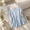 Stain Silk Spaghetti Strap Top V Neck Ladies' Base Vest Women Summer Camisole  Women's Interior