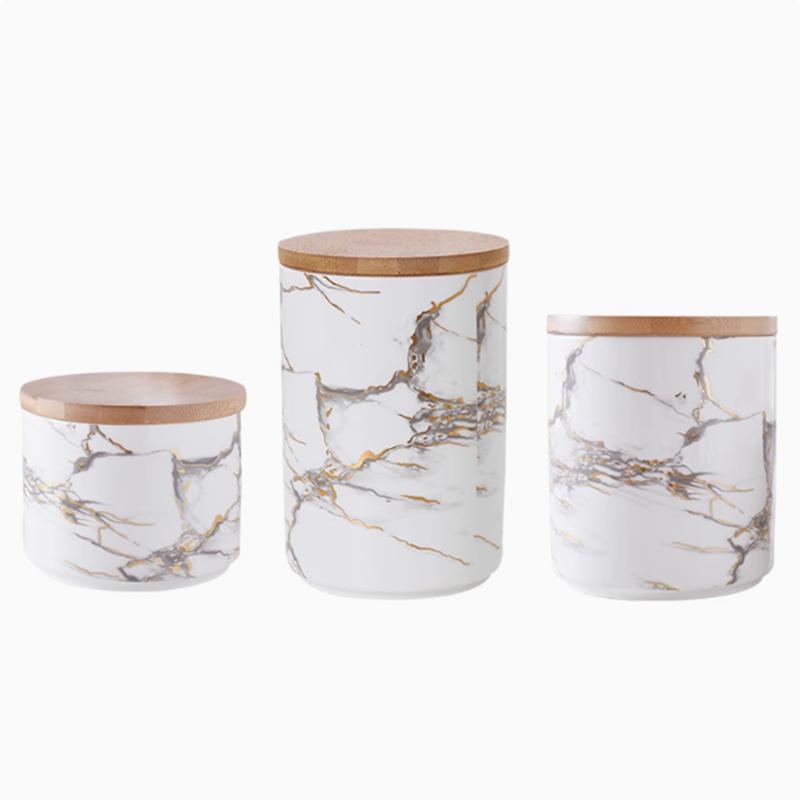 Scandinavian ceramic jars sealed jars for food storage seasoning boxes grain storage containers dried fruit coffee candy jars