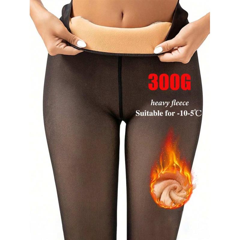 

Plus Velvet Fleece Leggings Base Layer Pants XS-M 200G