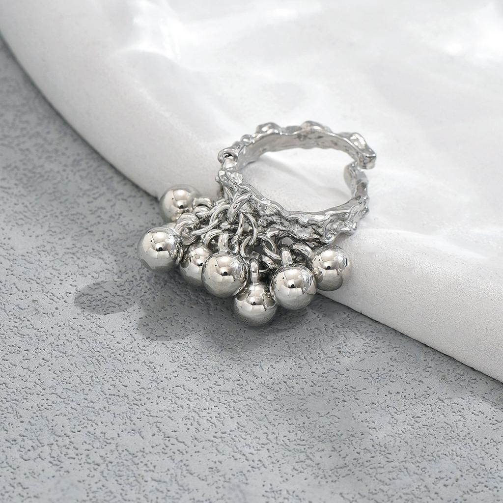 2025 New Fashion Style Women's Jewelry, Geometric Exaggerated Metal Design Ring Versatile Opening Adjustment
