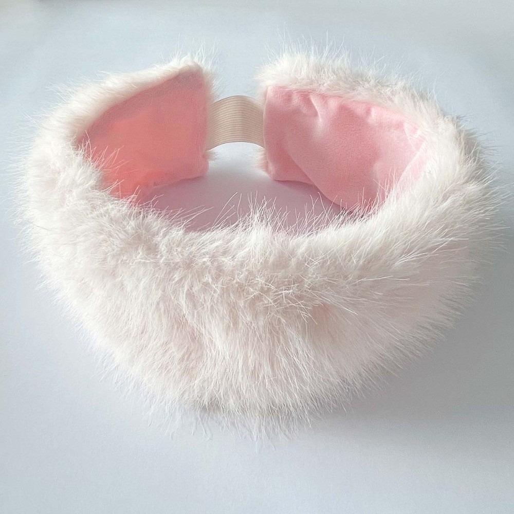 Thickened Ear Warmer Elastic Plush Hairband Fur Earwarmer Fur Headband Party