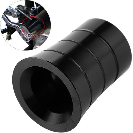 Heel Shifter Eliminator Aluminum Heel Shift Level Eliminator Cover Motorcycle Foot Control Motorcycle Accessory Fit for CVO (Black)