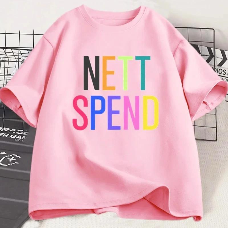 Nettspend T-Shirt Tee Tour Merch Y2k Kleidung Unisex Lässiges Hip Hop T-Shirt Unisex Kurzarm T-Shirt Tees Y2k Grafik T-Shirt