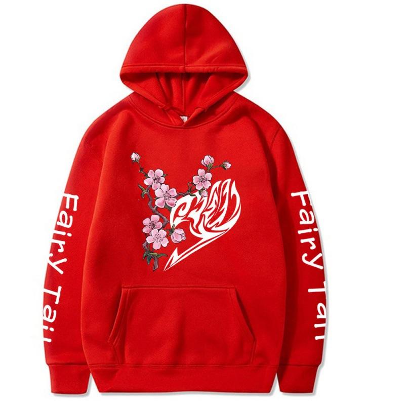 Japanese Anime FairyTail Men's Hoodie Vintage Unisex Pullover Men Vintage Graphic Hoody Tops Oversize Clothing