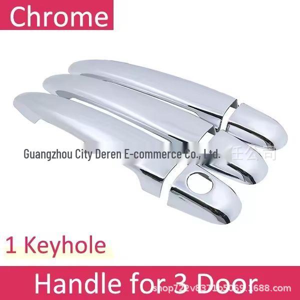 Electroplated Door Handle Cover for 2003-2009 Toyota Land Cruiser Prado 120 (3-Door Model)