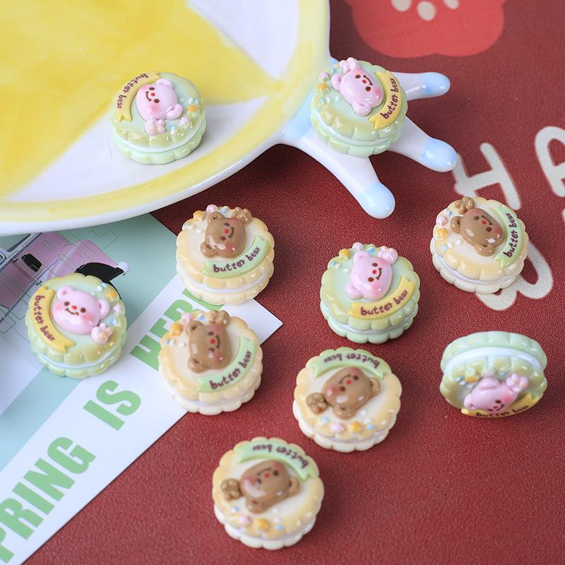3D Food Toy Biscuit Cream Glue DIY Phone Case & Resin Accessories for Hairpins & Shoes