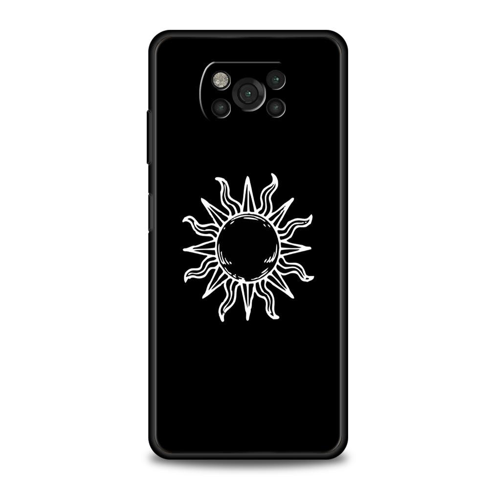 Sun Moon Angel Eyes Phone Case For Xiaomi Mi Poco X3 NFC M3 F4 F3 M4 X4 Pro 5G Note 10 12 Lite 11 11T 10T 13 12T Pro 9T Cover